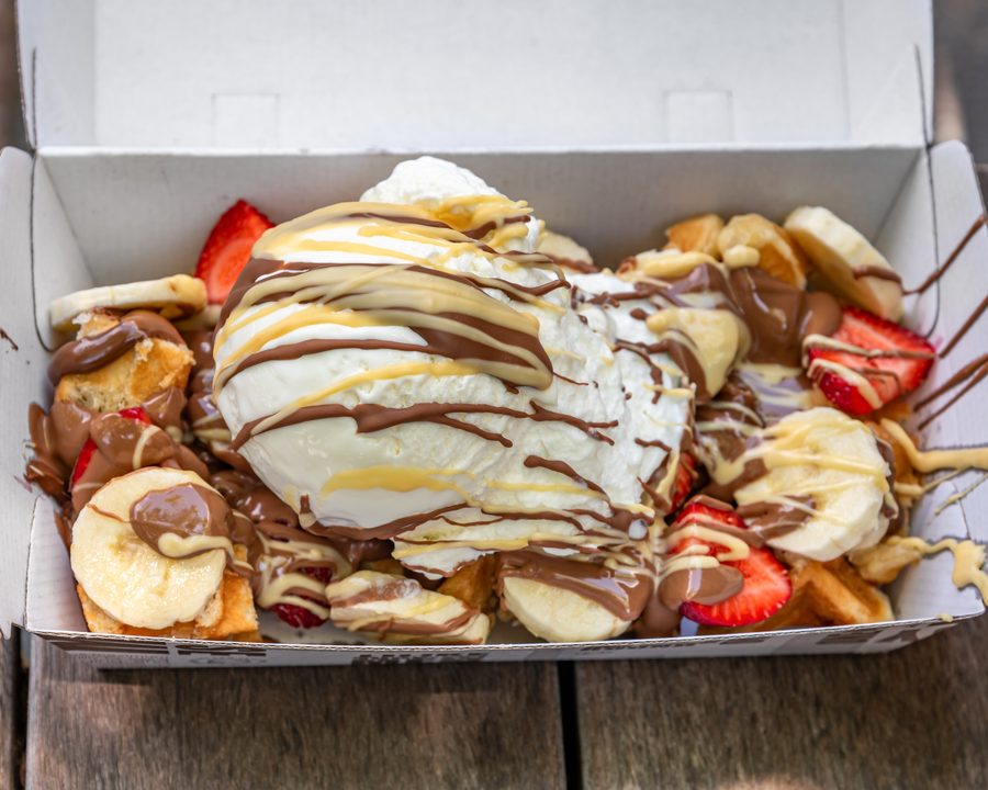 Berry choco blast waffle pack, photographed by Acai Bunny